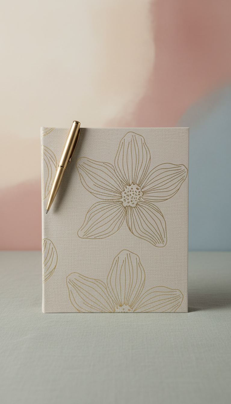 Diario mindfulness malva calmado